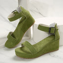 Adjustable Women's Wedge Sandals with Non-Slip Sole