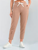 Stylish Slim-Fit Jogging Pants with Drawstring