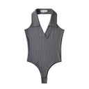 Chic Women's Collared Bodysuit for Everyday Style