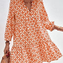 Boho-Style Summer Dress with Flowing Design and Ruffle Accents