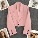 Chic Women's Blazer Jacket with Stylish Lapel