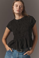 Chic Blouse with Gathered Waist for Women