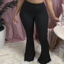 High-Waisted Bootcut Leggings in Soft Jersey
