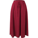 Floral Maxi Skirt with Elastic Waistband for Women