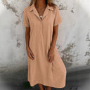 Chic Women's Button-Down Shirt Dress