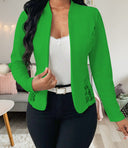 Ladies' Blazer Jacket with Lace Details