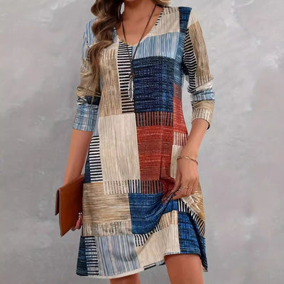 Graphic Print Women's Dress for Relaxed Style
