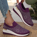 Glittering Slip-On Sneakers for Women