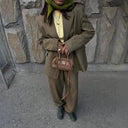 Chic Oversized Blazer with Pockets for Women