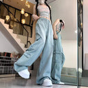 Wide Leg Women's Cargo Pants with Ample Pockets