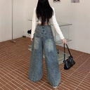 Chic High-Waisted Wide Jeans for Urban Fashion
