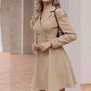 Chic Blazer Dress with Detachable Buttons for Women