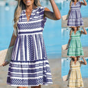 Stylish Women's Dress with Geometric Patterns