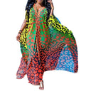 Colorful Animal Print Women's Open Beach Robe