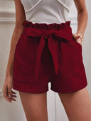 Chic Women's Linen Trousers with Ties