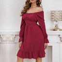 Stylish Women's Ruffle Dress with Flattering Silhouette