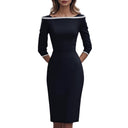 Chic Shift Dress with Modern Accents