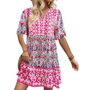 Airy Summer Dress for Curvy Figures with Fun Print
