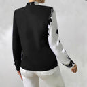 Floral Pattern Women's V-Neck Blouse