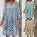 Elegant Summer Dress with French Lace for Women
