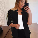 Ladies Lace-Trim Blazer Jacket