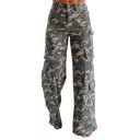 Women's Loose Fit Cargo Pants with Ample Pockets