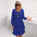 Layered Long Sleeve Dress for Women