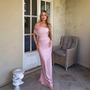 Chic Women's Asymmetrical Evening Dress with Ruffle Accents