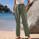 Chic Women's Beach Pants with Pocketed Design