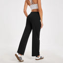 Women's Relaxed Fit Leisure Pants with Side Pockets