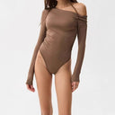 Women's Long Sleeve Slim Fit Bodysuit