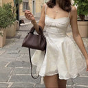 Floral Lace Women's Dress with Adjustable Straps