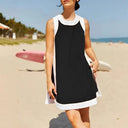 Stylish Women's Beach Dress with Trendy Trims