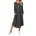 Chic Maxi Dress with High Hem for Women