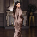 Chic High Neck Floor-Length Dress for Women