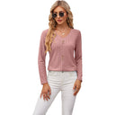 Chic Button Detail Blouse for Women