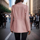 Chic Houndstooth Blazer for Women