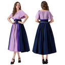 Chic Maxi Dress with Lacing & Flowing Sleeves