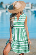 Stylish Women's Dress with Geometric Patterns