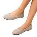 Suede Indoor Slippers with Non-Slip Sole for Women