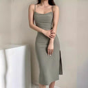 Chic Long Evening Dress with Alluring Slit