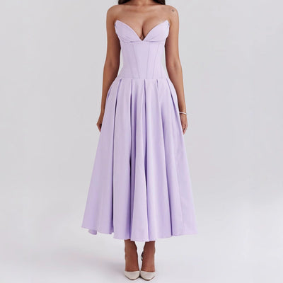 Chic A-Line Evening Dress for Women