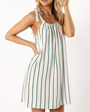 Off-Shoulder Women's Dress with Pleated Design