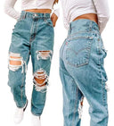 Chic Distressed Women's Jeans