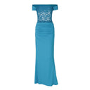 Enchanting Lace Accented Evening Dress for Women