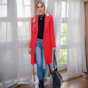 Chic Double Button Women's Blazer Coat