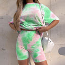 Gradient Women's T-Shirt and Shorts Ensemble