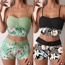 Floral Ruffle Women's Bikini Set