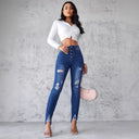 Trendy Ripped Skinny Jeans for Women