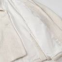 Chic Faux Fur Blazer with Functional Pockets